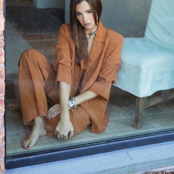 Danielle Bernstein Pinstripe Blazer NWT - Picture 2 of 4